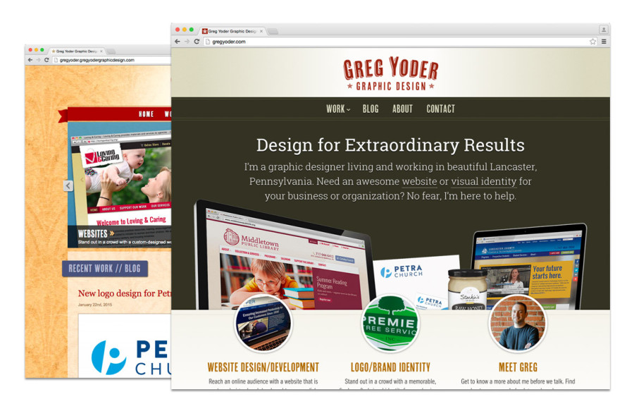 Website - old and new